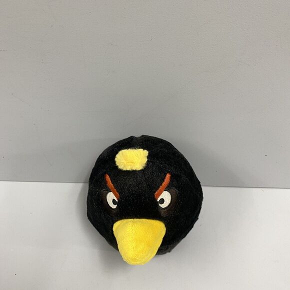 2010 Commonwealth Angry Birds Black Bomb Bird 8" Plush NO Sound Free Ship - Picture 4 of 8